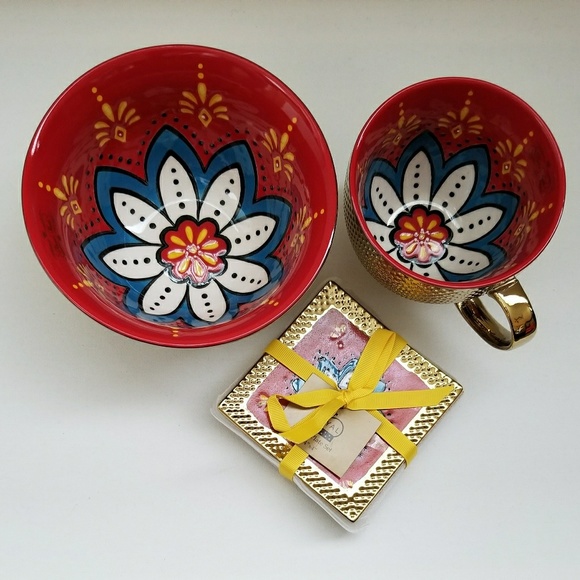 🎁Great Gift Idea🎁 Chinese Bowl w/ Coaster Set - Picture 2 of 4